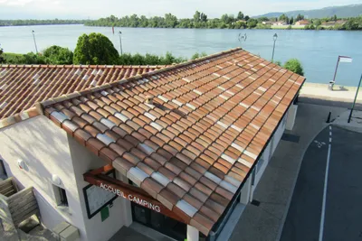 Camping Municipal Les Lucs  -  Rezeption vom Campingplatz