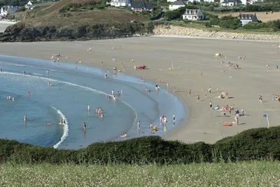Camping de la Mer d'Iroise  -  Strand vom Campingplatz an der Atlantikküste Frankreichs