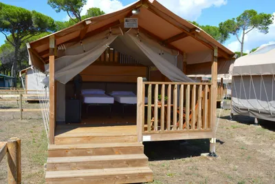 Camping Principina - Mini-Lodge-Zelt mit zwei Betten