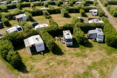Råbjerg Mile - Campingplatz Luftaufnahme