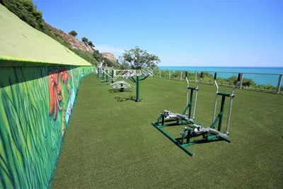 Camping Riva Verde - Fitnessgeräte im Freien auf dem Campingplatz