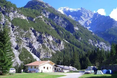 Camping Trafoi  -  Wohnwagen- und Zeltstellplatz vom Campingplatz zwischen Bergen