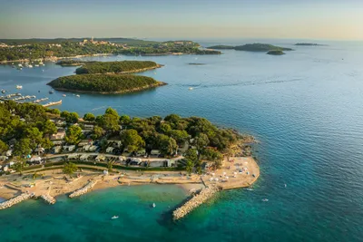 Camping Valkanela  - Luftaufnahme des Campingplatzes