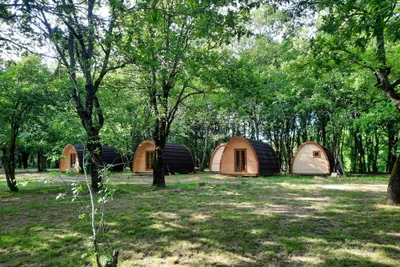 Camping Vila de Sarria - Mobilheime auf dem Campingplatz