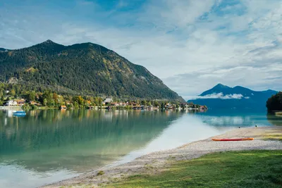 Camping Walchensee - Blick Richtung Walchensee Herzogstand