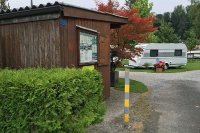 Camping Werdenberg  -  Rezeption vom Campingplatz