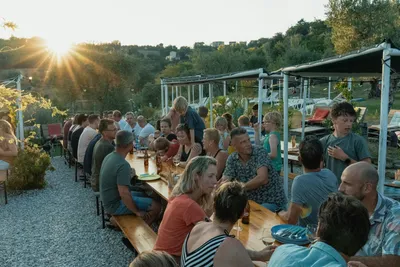 Camping44 - Terrasse Restaurant  auf dem Campingplatz