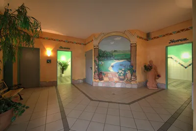Campingpark Sonnensee - Eingang des Sanitärgebäudes