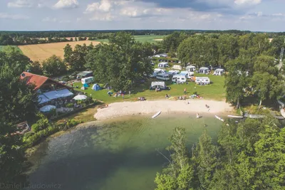 Campingplatz Blauer See  Campingplatz Blauer See im Emsland - Campingplatz Luftaufnahme