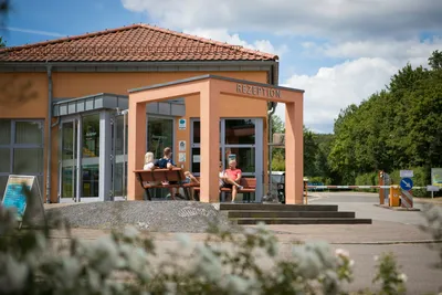 Campingplatz Bostalsee - Haus der Rezeption auf dem Campingplatz