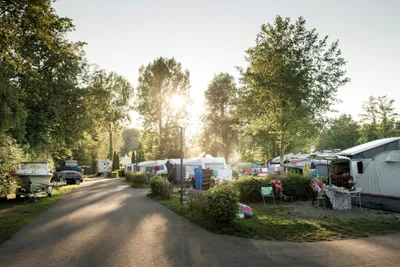 Camping Park Gohren am See  -  Wohnwagen- und Zeltstellplatz vom Campingplatz im Grünen