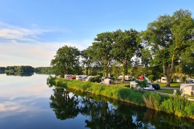 Campingplatz Lanzer See - Standplätze auf der Halbinsel auf dem Campingplatz