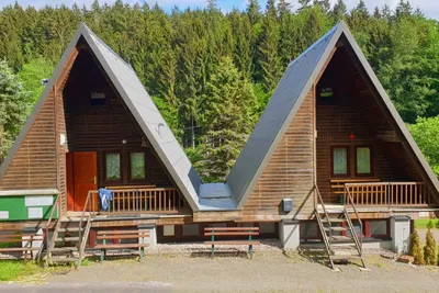 Campingplatz Nüßleshof - Mobilheime mit Veranda auf dem Campingplatz