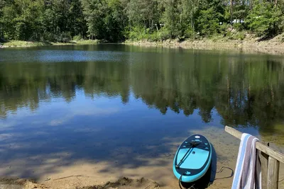 Campingplatz Olympiasee - Stand-Up-Paddling am Olympiasee in der Nähe vom Campingplatz