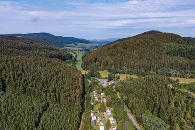 Camping Schliprüthener Mühle - Campingplatz aus der Vogelperspektive