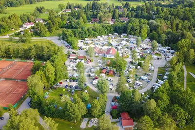 Camping Seeshaupt - Überischt auf den Campingplatz