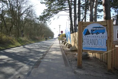 Campingplatz Strandgut - Eingang des Campingplatzes