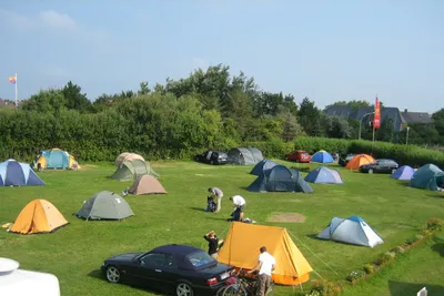 Campingplatz Südhörn - Zeltwiese auf dem Campingplatz