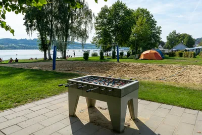 Camping Wangen - Tischkicker - Beach Volleyball Feld