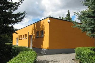 Campingplatz Weißensee - Sanitärgebäude des Campingplatzes von aussen