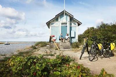 Caravan Club Norrvikens Camping  Norrviccens CC Camping - Camper fahren Fahrrad in der Umgebung des Campingplatzes