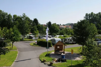 Caravanplatz Mühlenweiher - Campingplatz Eingang