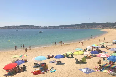 Camping Coroso  -  Strand vom Campingplatz am Atlantik