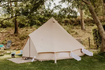 Camping De Meidoorn - Glamping-Zelt auf dem Campingplatz