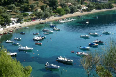 Camping Dessimi Beach - Luftaufnahme vom Campingplatz mit Blick auf Ionisches Meer