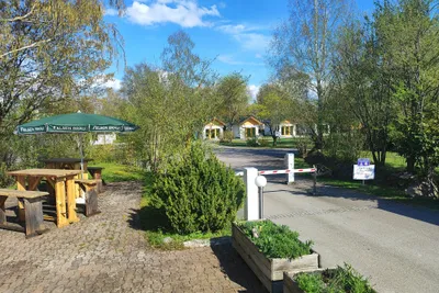 Donau-Lech Camping - Einfahrt des Campingplatzes
