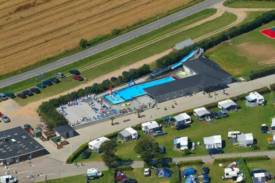 Drejby Strandcamping -  Übersicht auf das gesamte Campingplatz Gelände 
