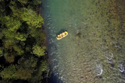 ECO River Camp  - Camper beim Rafting auf dem Fluss Save am Campingplatz