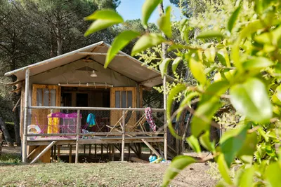 Flower Camping Le Bel Air  - Glamping Zelt auf dem Campingplatz