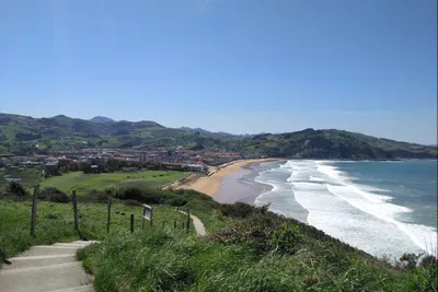 Gran Camping Zarautz - Blick auf die Küste am Campingplatz