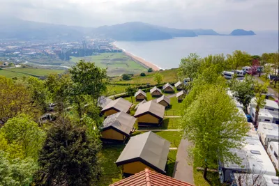 Gran Camping Zarautz  - Campingplatz aus der Vogelperspektive