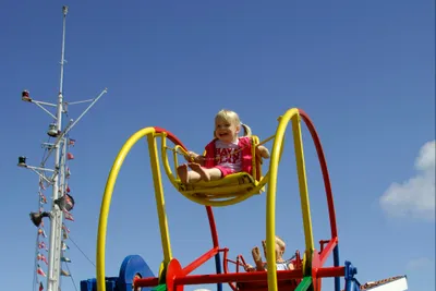 Insel-Camping-Borkum - Kinder auf dem Spielplatz des Campingplatzes