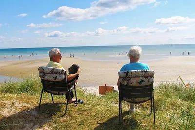 Kattegat Strand Camping - Gäste am Strand 