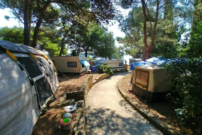Kranjski Kamp - Wohnmobil- und  Wohnwagenstellplätze im Schatten der Bäume
