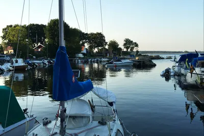 Landöns Camping  - Boote am Campingplatz