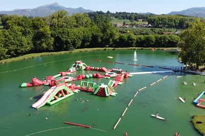 Camping Larrouleta - Wasserspielplatz auf dem See