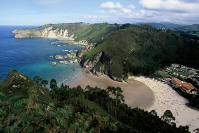 Camping Las Hortensias  - Campingplatz am Strand aus der Vogelperspektive