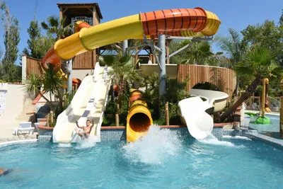Camping Le Palais de la Mer - Wasserrutschen auf dem Campingplatz