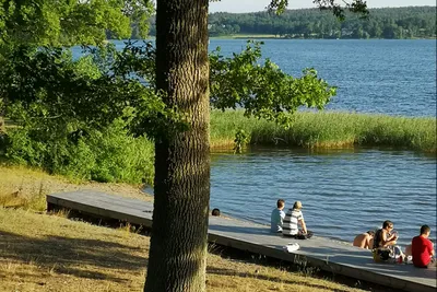 Mariefreds Camping - Badestrand auf dem Campingplatz