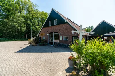Mini Camping en B&B Veenemaat - Blick auf den Hof des Campingplatzes