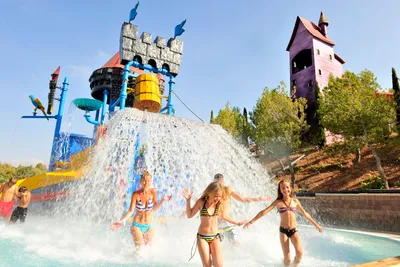 Camping Montblanc Park - Wasserspielplatz für Kinder auf dem Campingplatz