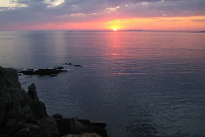 Camping Monte Cabo - Sonnenuntergang am Atlantik
