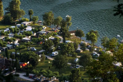 Camping Monte Generoso  -  Campingplatz aus der Vogelperspektive