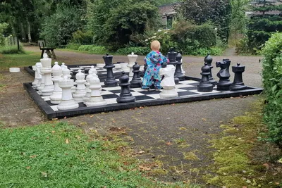 Natuurcamping Eelerberg - Riesenschach auf dem Campingplatz