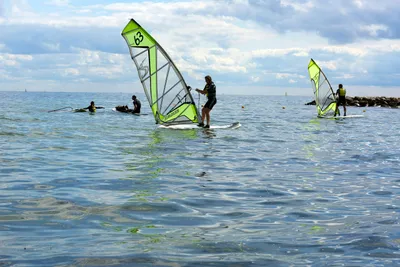 Nivå Camping - Kite Surfing auf dem Meer vor dem Campingplatz