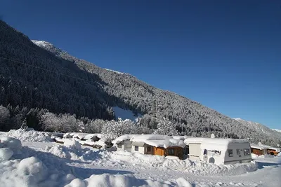 Camping Nova - Die Stellplätze des Campingplatzes im Winter